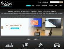 Tablet Screenshot of noisebox.com.au